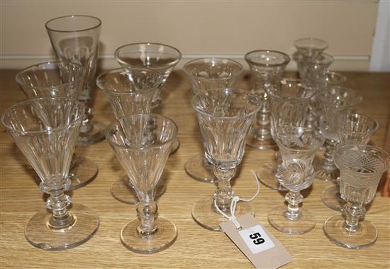 A collection of 19th and 20th century glasses